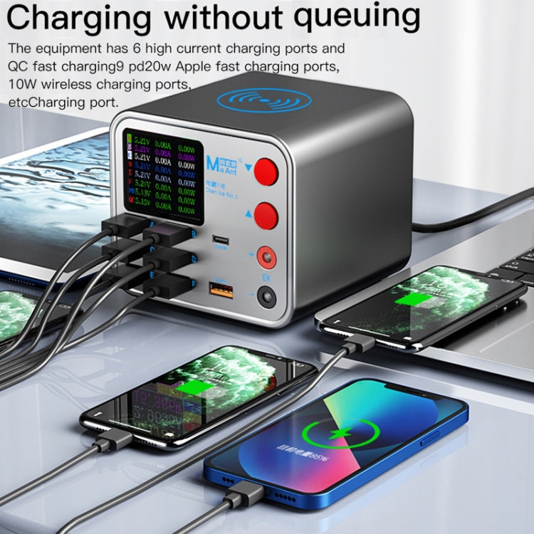 MaAnt Dianba NO.1 Multi-port Wireless USB PD Charger, US Plug - Power Supply by MaAnt | Online Shopping UK | buy2fix