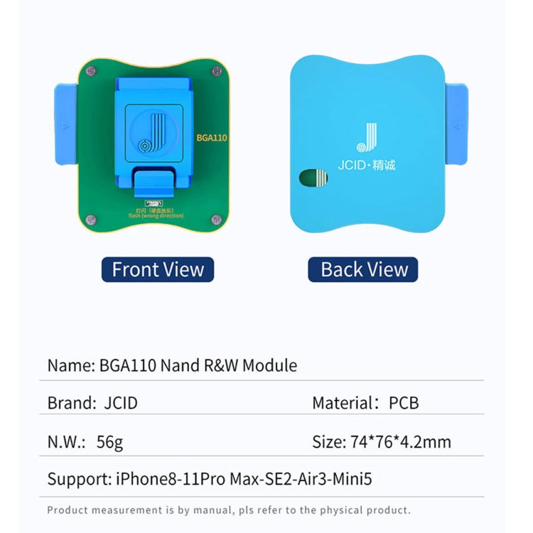 JC BGA110 Nand Module For iPhone 8 ~ 11 Pro Max - Repair Platform by JC | Online Shopping UK | buy2fix