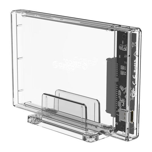 Transparent Series 2.5 inch 10Gbps Hard Drive Enclosure with Stand - HDD Enclosure by ORICO | Online Shopping UK | buy2fix