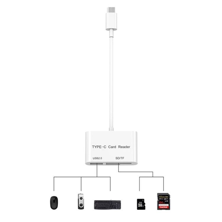 D-158 USB-C to USB SD/Micro SD Card Reader by buy2fix