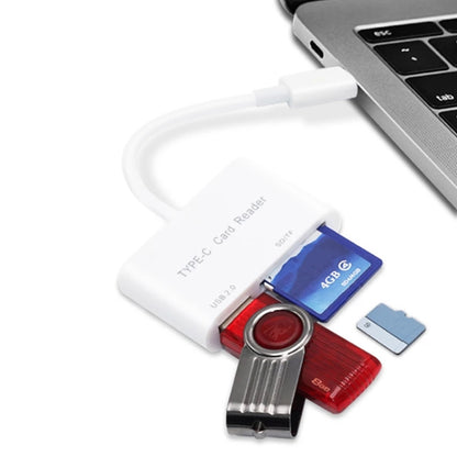 D-158 USB-C to USB SD/Micro SD Card Reader by buy2fix
