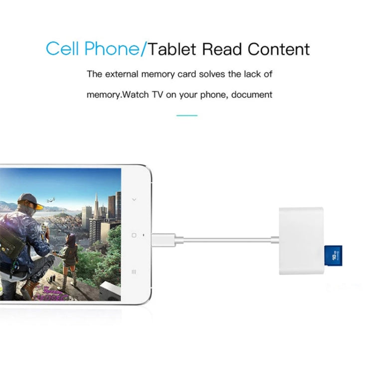 D-158 USB-C to USB SD/Micro SD Card Reader by buy2fix