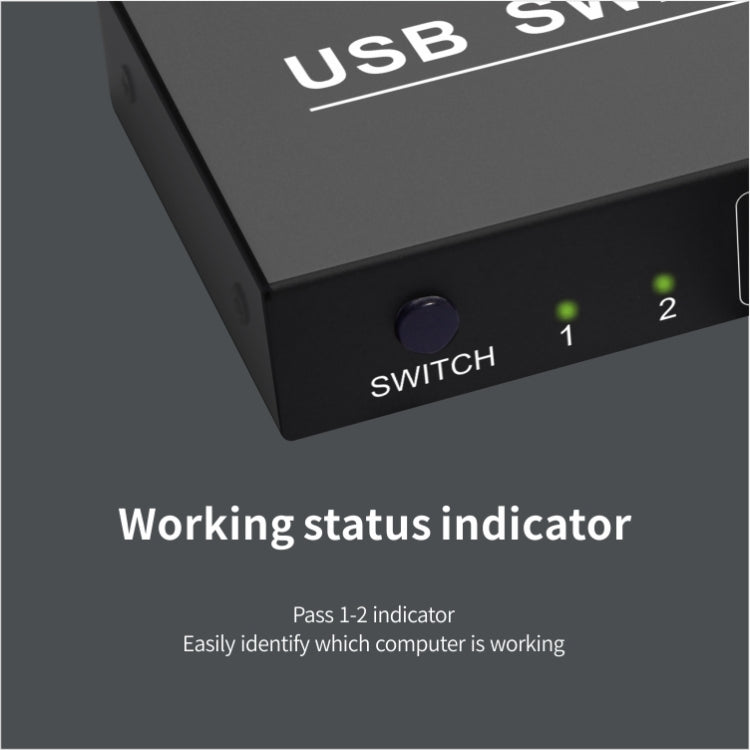 2x4 USB Switch 2 Port PCs Sharing 4 Devices for Printer Keyboard Mouse Monitor by buy2fix