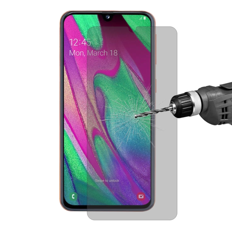 ENKAY Hat-Prince 0.26mm 9H 2.5D Privacy Anti-glare Tempered Glass Film for Galaxy A40 - Galaxy Tempered Glass by ENKAY | Online Shopping UK | buy2fix