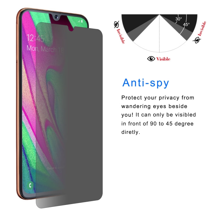 ENKAY Hat-Prince 0.26mm 9H 2.5D Privacy Anti-glare Tempered Glass Film for Galaxy A40 - Galaxy Tempered Glass by ENKAY | Online Shopping UK | buy2fix