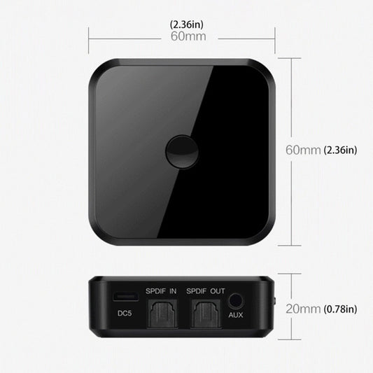 Bluetooth 5.0 Optical Fiber Bluetooth Receiver CSR8670 Bluetooth Transmitter 2 in 1 Supports APTX - Audio Receiver Transmitter by buy2fix | Online Shopping UK | buy2fix