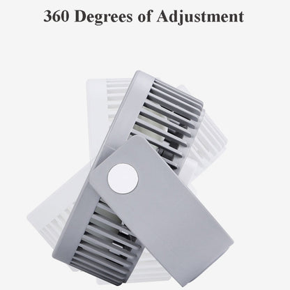 Small Bean Desktop Desktop Double Leaf Usb Mini Fan(Gray) - Electric Fans by buy2fix | Online Shopping UK | buy2fix
