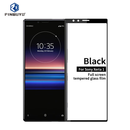 PINWUYO 9H 2.5D Full Glue Tempered Glass Film for SONY Xperia 1 - Sony Tempered Glass by PINWUYO | Online Shopping UK | buy2fix