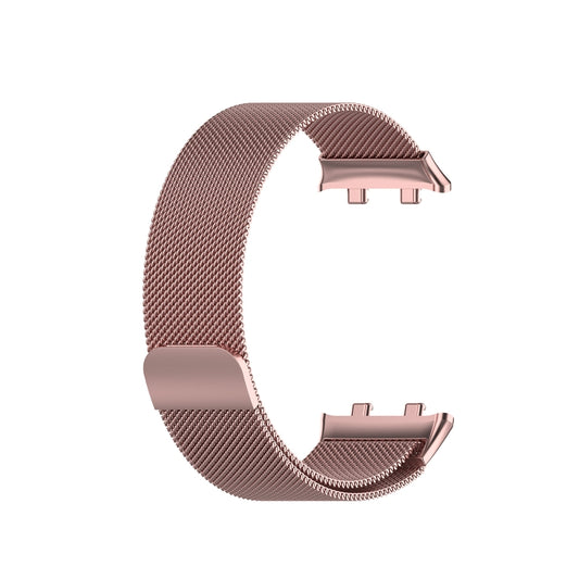 For OPPO Watch 41MM Smart Watch Milanese Stainless Steel Metal Watch Band (Rose Pink) -  by buy2fix | Online Shopping UK | buy2fix