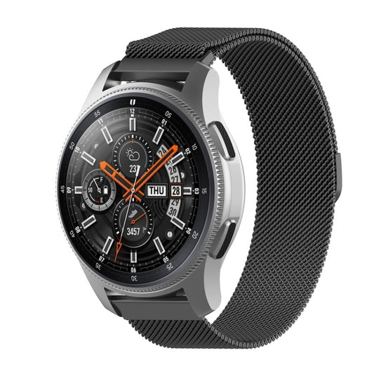18mm Milan Stainless Steel Mesh Watch Band(Black) - Watch Bands by buy2fix | Online Shopping UK | buy2fix