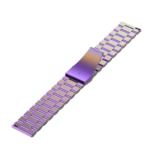 For Huami GTS/Galaxy Watch 42/40/44 20mm 3-Beads Stainless Steel Watch Band(Colourful) - Watch Bands by buy2fix | Online Shopping UK | buy2fix