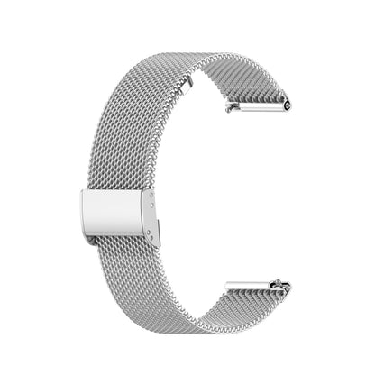 For Huawei GT/GT2 46mm/ Galaxy Watch 46mm/ Fossil Fossil Gen 5 Carlyle 46mm 22mm Stainless Steel Mesh Watch Band(Silver) by buy2fix