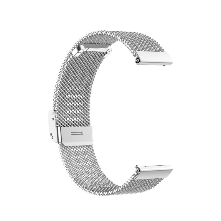 For Huawei GT/GT2 46mm/ Galaxy Watch 46mm/ Fossil Fossil Gen 5 Carlyle 46mm 22mm Stainless Steel Mesh Watch Band(Silver) by buy2fix