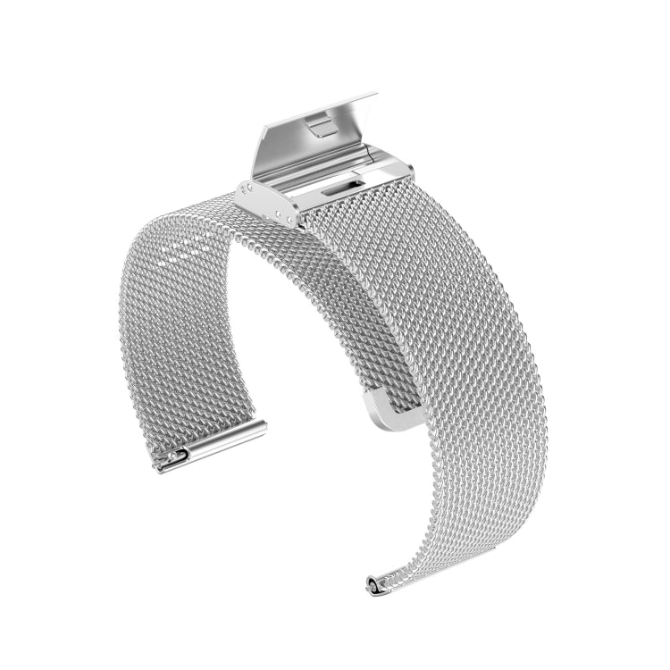 For Huawei GT/GT2 46mm/ Galaxy Watch 46mm/ Fossil Fossil Gen 5 Carlyle 46mm 22mm Stainless Steel Mesh Watch Band(Silver) by buy2fix