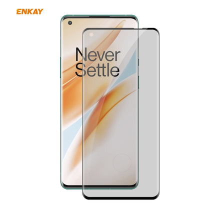 ENKAY Hat-Prince 0.26mm 9H 3D Curved Heat Bending Privacy Anti-spy Full Screen Tempered Glass Film - OnePlus Tempered Glass by ENKAY | Online Shopping UK | buy2fix