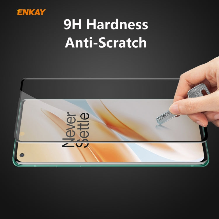 ENKAY Hat-Prince 0.26mm 9H 3D Curved Heat Bending Privacy Anti-spy Full Screen Tempered Glass Film - OnePlus Tempered Glass by ENKAY | Online Shopping UK | buy2fix