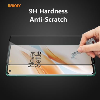 ENKAY Hat-Prince 0.26mm 9H 3D Curved Heat Bending Privacy Anti-spy Full Screen Tempered Glass Film - OnePlus Tempered Glass by ENKAY | Online Shopping UK | buy2fix