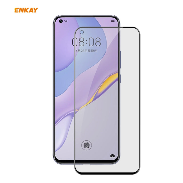 For Huawei NOVA 7 ENKAY Hat-Prince 0.26mm 9H 6D Privacy Anti-spy Full Screen Tempered Glass Film - Huawei Tempered Glass by ENKAY | Online Shopping UK | buy2fix