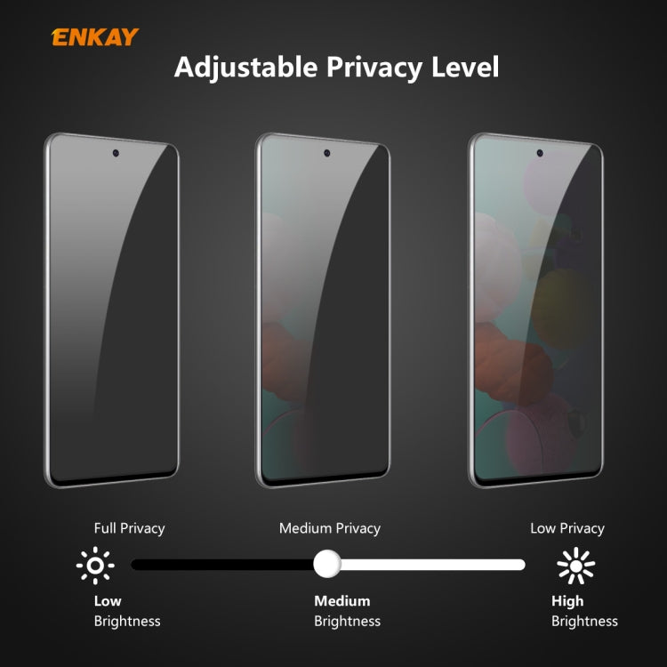 For Samsung Galaxy A51 ENKAY Hat-Prince 0.26mm 9H 6D Privacy Anti-spy Full Screen Tempered Glass Film - Galaxy Tempered Glass by ENKAY | Online Shopping UK | buy2fix