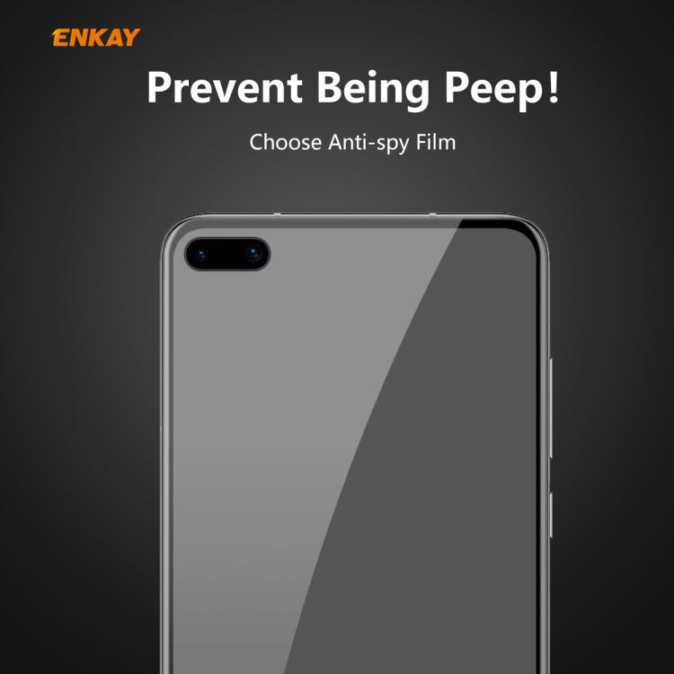 For HUAWEI P40 ENKAY Hat-Prince 0.26mm 9H 6D Privacy Anti-spy Full Screen Tempered Glass Film - Huawei Tempered Glass by ENKAY | Online Shopping UK | buy2fix