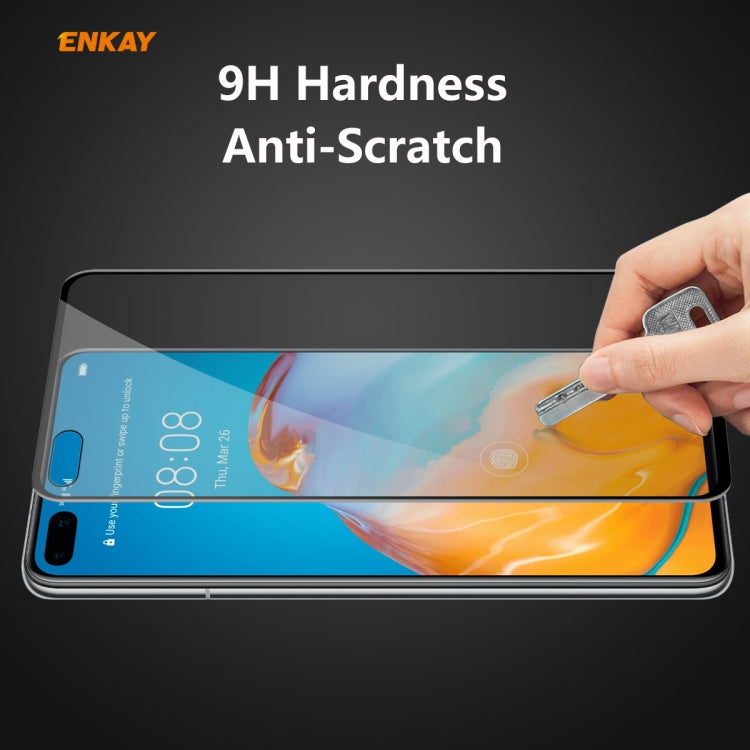 For HUAWEI P40 ENKAY Hat-Prince 0.26mm 9H 6D Privacy Anti-spy Full Screen Tempered Glass Film - Huawei Tempered Glass by ENKAY | Online Shopping UK | buy2fix