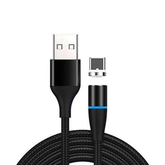 3A USB to USB-C / Type-C Fast Charging + 480Mbps Data Transmission Mobile Phone Magnetic Suction Fast Charging Data Cable, Cable Length: 1m(Black) - Charging Cable & Head by buy2fix | Online Shopping UK | buy2fix