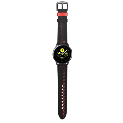 22mm For Huawei Watch GT2e / GT2 46mm Zigzag Leather Watch Band(Black) by buy2fix