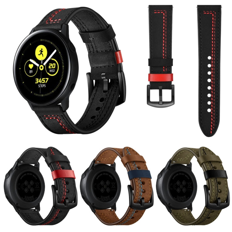 22mm For Huawei Watch GT2e / GT2 46mm Zigzag Leather Watch Band(Black) by buy2fix