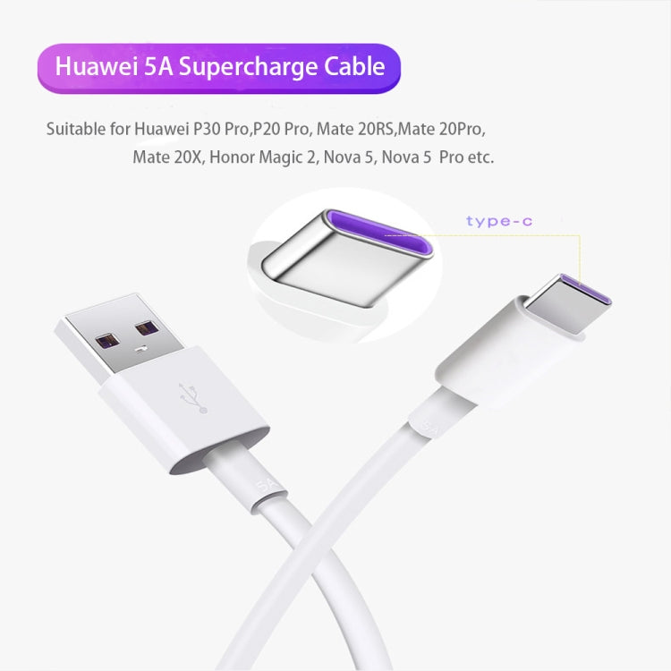 5A USB to USB-C / Type-C Flash Charging Data Cable, Cable Length: 1.5m by buy2fix