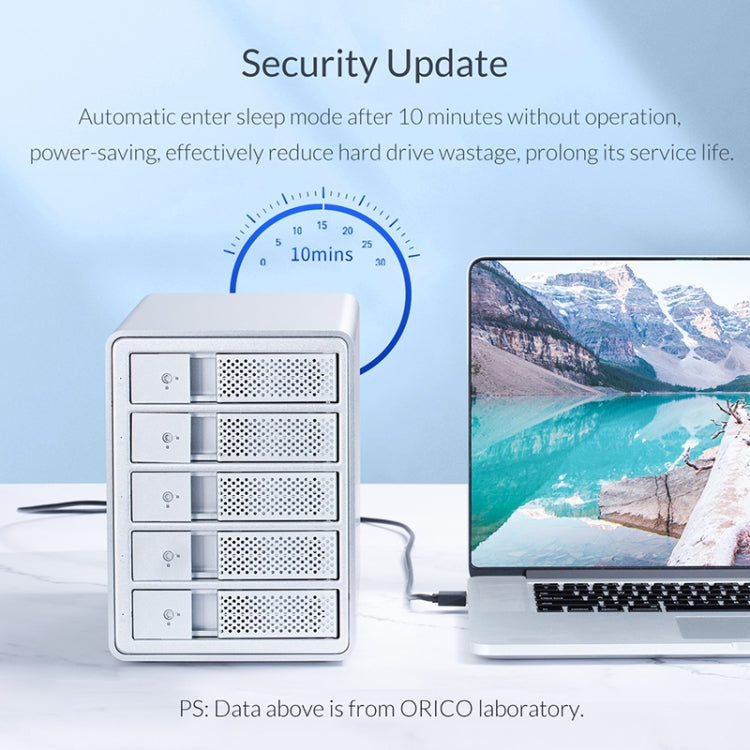 ORICO 9548RU3-BK 3.5-Inch External Hard Drive Enclosure with RAID - HDD Enclosure by ORICO | Online Shopping UK | buy2fix