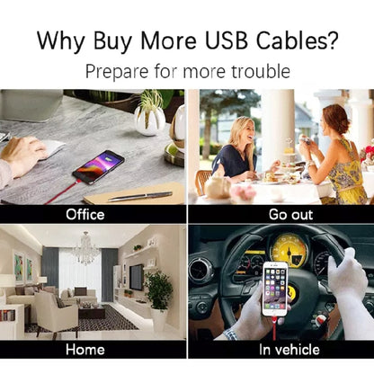 3 in 1 USB to 8 Pin + Type-C/USB-C + Micro USB Magnetic Metal Interface Nylon Braided Charging Cable, Length: 1m(Silvery) - Charging Cable & Head by buy2fix | Online Shopping UK | buy2fix