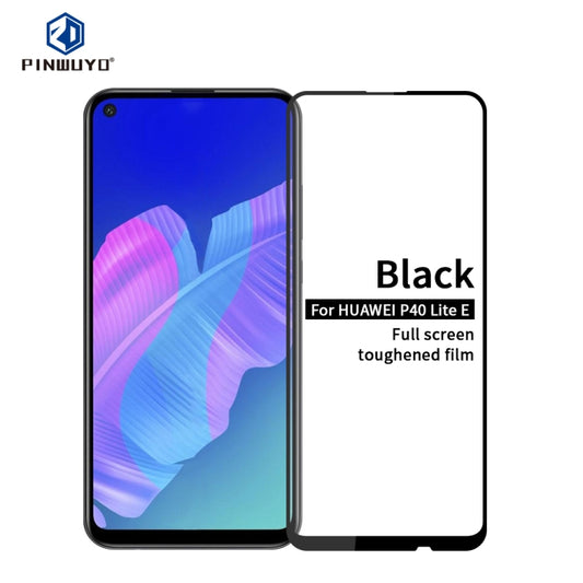 For Huawei P40 Lite E / Y7P PINWUYO 9H 2.5D Full Screen Tempered Glass Film(Black) - Huawei Tempered Glass by PINWUYO | Online Shopping UK | buy2fix