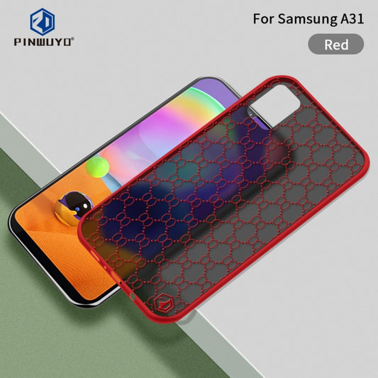 For Samsung Galaxy A31 PINWUYO Series 2 Generation PC + TPU Waterproof and Anti-drop All-inclusive Protective Case(Red) - Galaxy Phone Cases by PINWUYO | Online Shopping UK | buy2fix