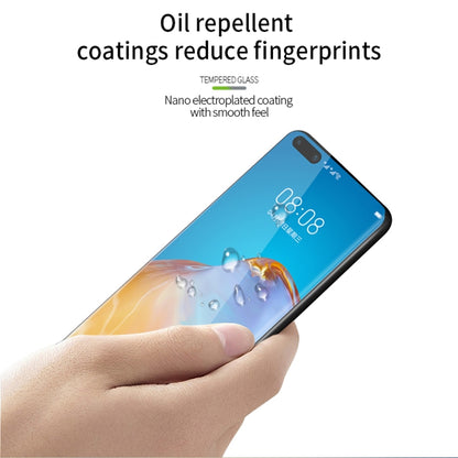 For Huawei P40 pro / P40pro+ PINWUYO 9H 3D Hot Bending Tempered Glass Film(Black) - Huawei Tempered Glass by PINWUYO | Online Shopping UK | buy2fix