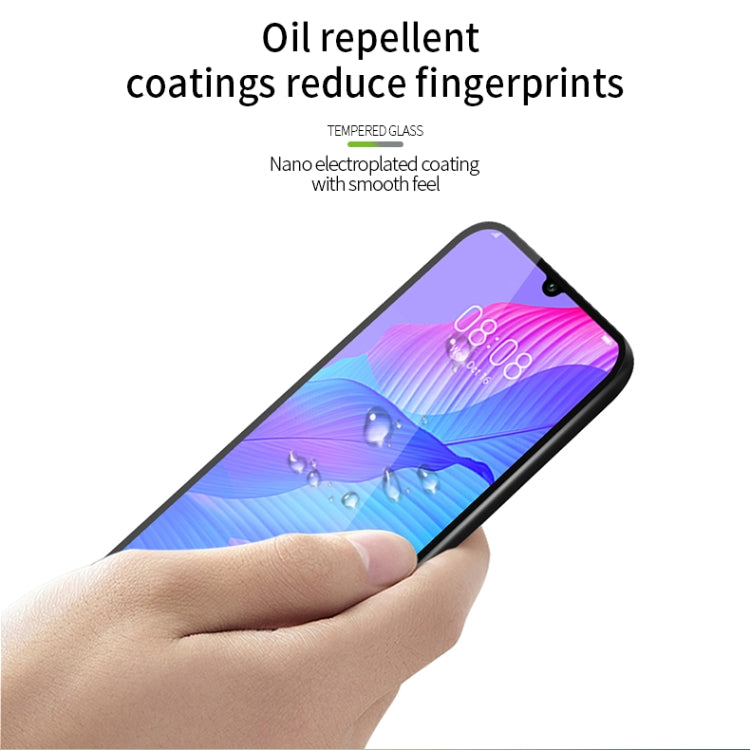 For Huawei Y8P / P smart S PINWUYO 9H 2.5D Full Screen Tempered Glass Film(Black) - Huawei Tempered Glass by PINWUYO | Online Shopping UK | buy2fix
