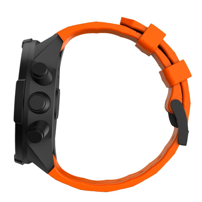 For Suunto Spartan Sport & Suunto 9 / 9 Baro / D5 Universal Football Texture Silicone Watch Band(Orange) -  by buy2fix | Online Shopping UK | buy2fix
