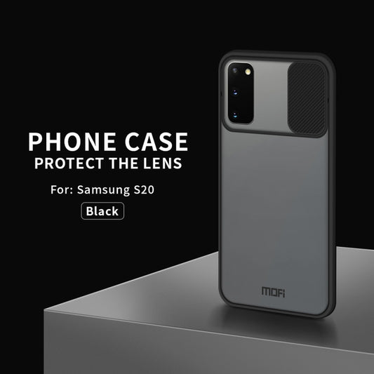 For Samsung Galaxy S20 MOFI Xing Dun Series Translucent Frosted PC + TPU Privacy Anti-glare Shockproof All-inclusive Protective Case(Black) - Galaxy Phone Cases by MOFI | Online Shopping UK | buy2fix