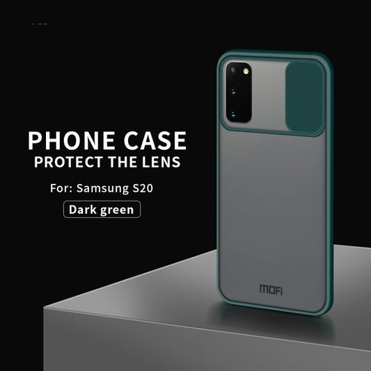 For Samsung Galaxy S20 MOFI Xing Dun Series Translucent Frosted PC + TPU Privacy Anti-glare Shockproof All-inclusive Protective Case(Green) - Galaxy Phone Cases by MOFI | Online Shopping UK | buy2fix