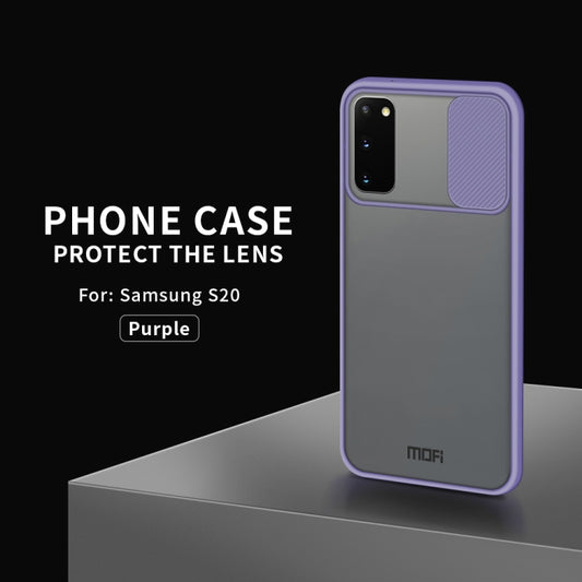For Samsung Galaxy S20 MOFI Xing Dun Series Translucent Frosted PC + TPU Privacy Anti-glare Shockproof All-inclusive Protective Case(Purple) - Galaxy Phone Cases by MOFI | Online Shopping UK | buy2fix