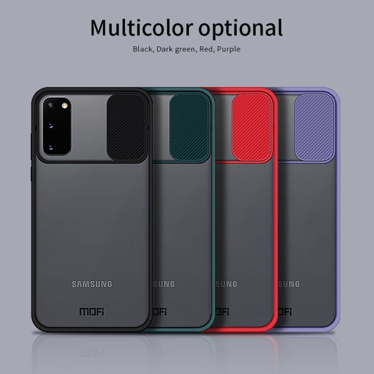For Samsung Galaxy S20 MOFI Xing Dun Series Translucent Frosted PC + TPU Privacy Anti-glare Shockproof All-inclusive Protective Case(Red) - Galaxy Phone Cases by MOFI | Online Shopping UK | buy2fix