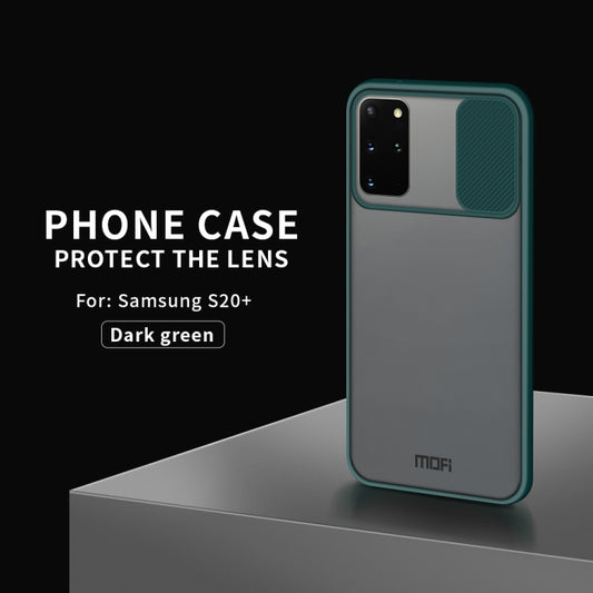 For Samsung Galaxy S20 Plus MOFI Xing Dun Series Translucent Frosted PC + TPU Privacy Anti-glare Shockproof All-inclusive Protective Case(Green) - Galaxy Phone Cases by MOFI | Online Shopping UK | buy2fix