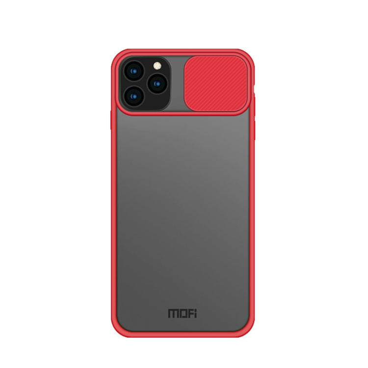 For iPhone 11 Pro Max MOFI Xing Dun Series Translucent Frosted PC + TPU Privacy Anti-glare Shockproof All-inclusive Protective Case(Red) by MOFI