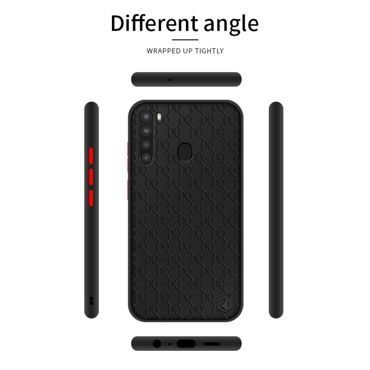 For Samsung Galaxy A21 PINWUYO Series 2nd Generation PC + TPU Anti-drop All-inclusive Protective Shell Matte Back Cover(Black) - Galaxy Phone Cases by PINWUYO | Online Shopping UK | buy2fix