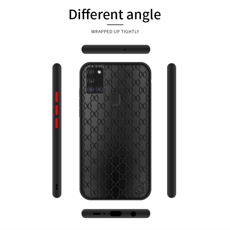 For Samsung Galaxy A21s PINWUYO Series 2nd Generation PC + TPU Anti-drop All-inclusive Protective Shell Matte Back Cover(Red) - Galaxy Phone Cases by PINWUYO | Online Shopping UK | buy2fix