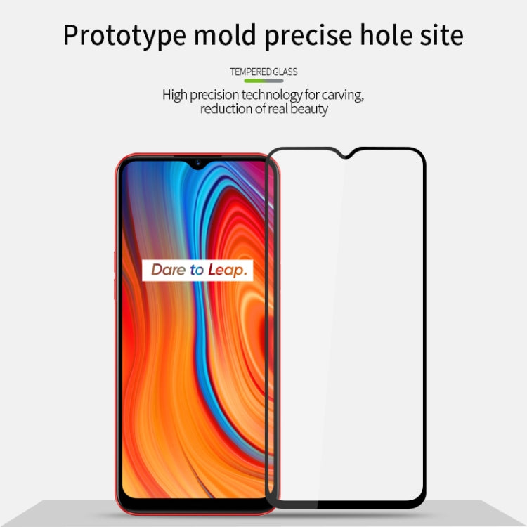For OPPO Realme 6i / C3 PINWUYO 9H 2.5D Full Screen Tempered Glass Film(Black) - Realme Tempered Glass by PINWUYO | Online Shopping UK | buy2fix