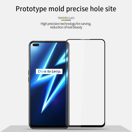 For OPPO Realme 6 Pro PINWUYO 9H 2.5D Full Screen Tempered Glass Film(Black) - Realme Tempered Glass by PINWUYO | Online Shopping UK | buy2fix