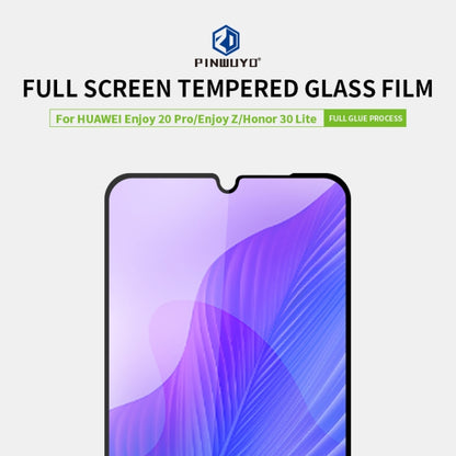 For Huawei Enjoy 20 Pro / Enjoy Z / Honor30 Lite PINWUYO 9H 2.5D Full Screen Tempered Glass Film(Black) - Huawei Tempered Glass by PINWUYO | Online Shopping UK | buy2fix