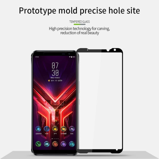 For ASUS ROG Phone 3 ZS661KS PINWUYO 9H 2.5D Full Screen Tempered Glass Film(Black) - ASUS Tempered Glass by PINWUYO | Online Shopping UK | buy2fix