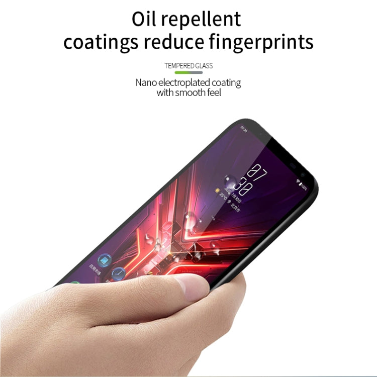 For ASUS ROG Phone 3 ZS661KS PINWUYO 9H 2.5D Full Screen Tempered Glass Film(Black) by PINWUYO