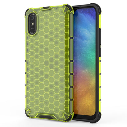 For Xiaomi Redmi 9A Shockproof Honeycomb PC + TPU Case(Green) by buy2fix